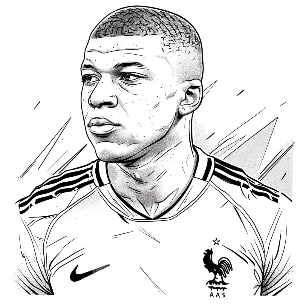 Colorier avec Mbappé : Une Passion Créative pour les Fa...