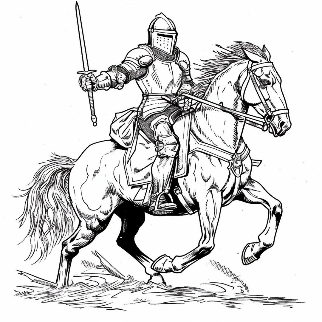 Colorier comme un chevalier : l'art du coloriage médiéval