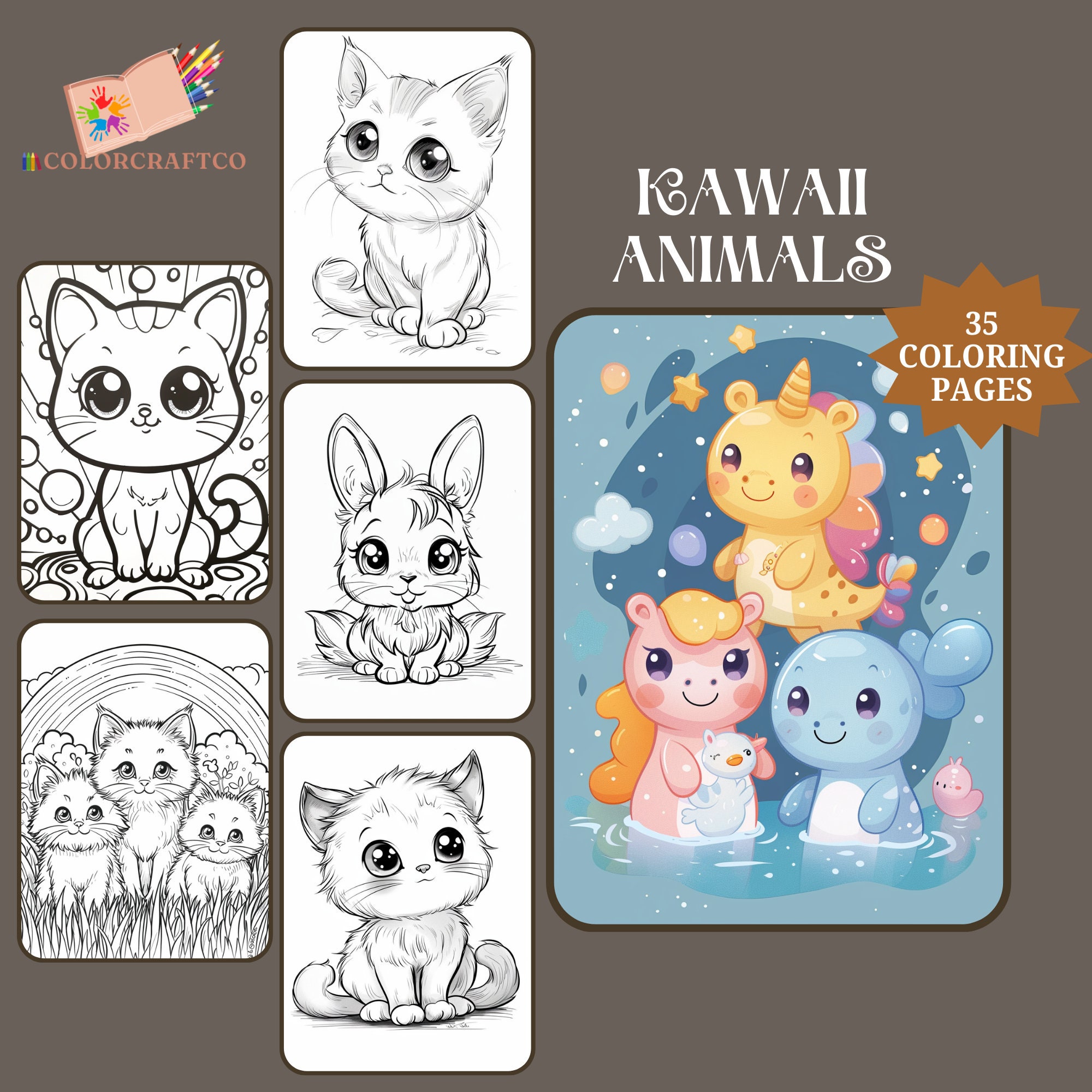 Colorier des chats kawaii : une activité créative et re...