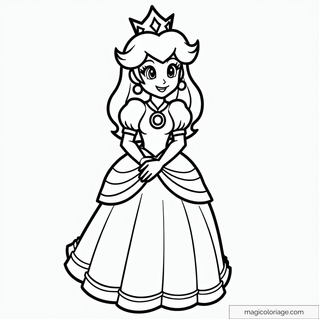 Colorier et Imprimer des Dessins de Princesses : Un Uni...