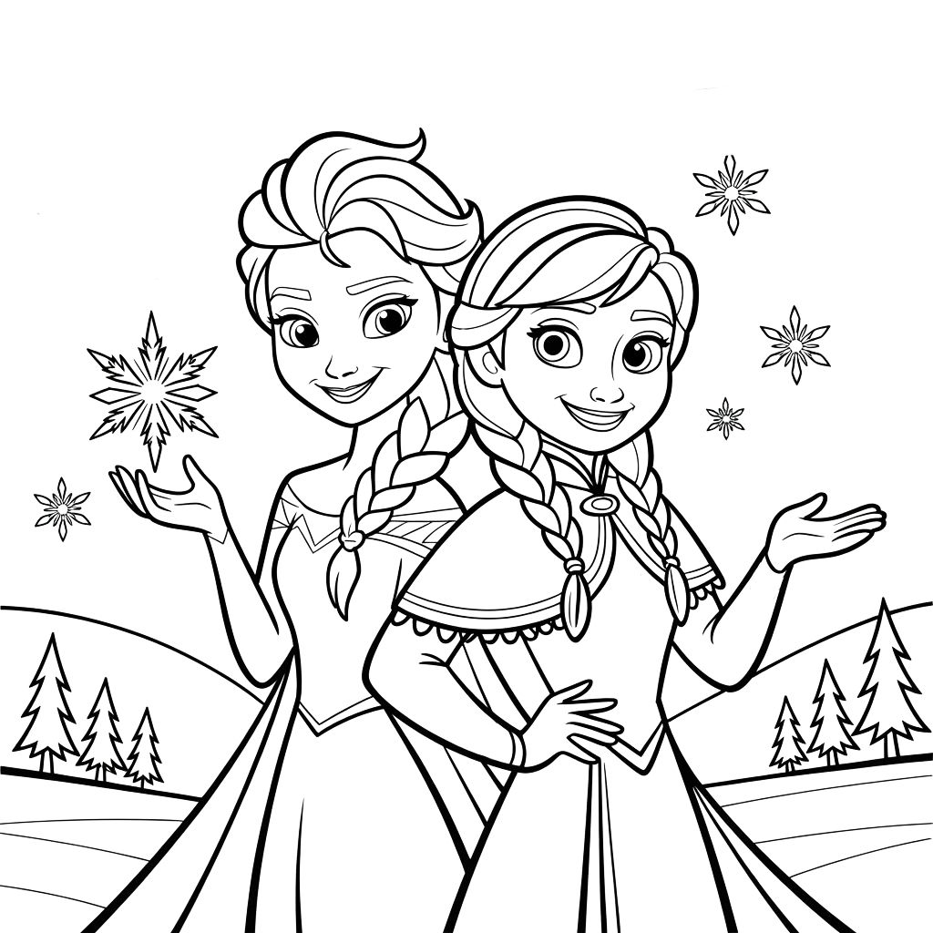 Colorier la Reine des Neiges : Impression et Créativité