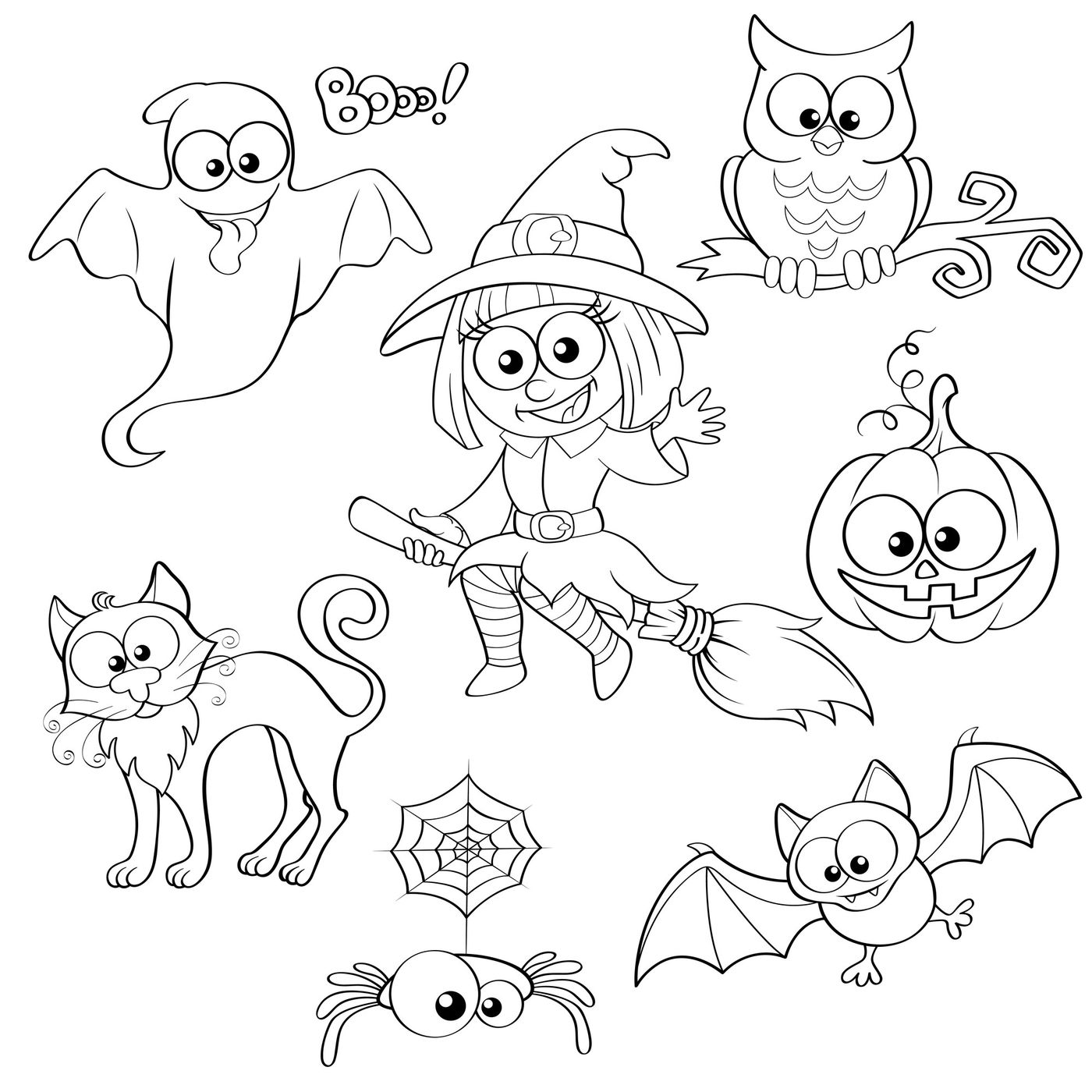Colorier pour Halloween : Des Dessins à Imprimer pour To...