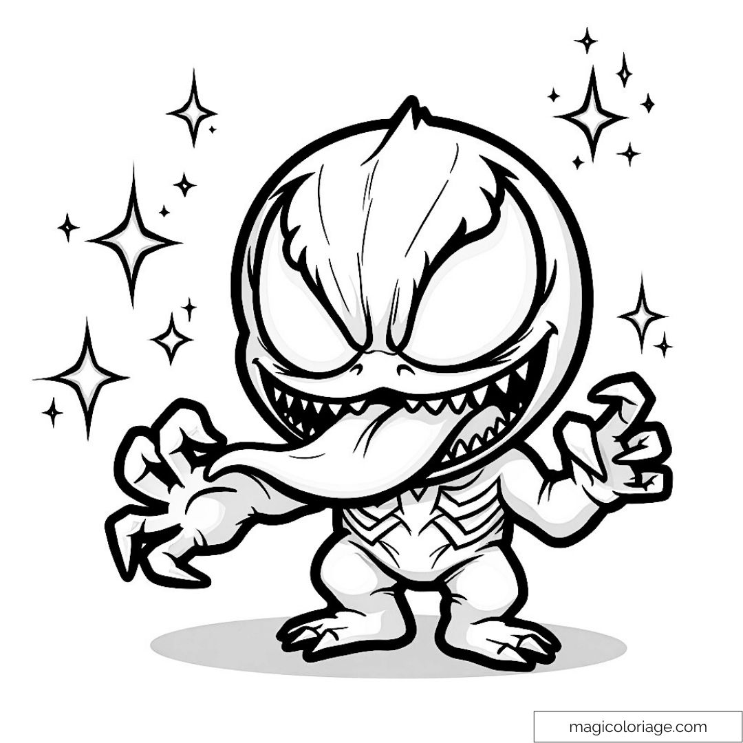 Colorier Venom : Une Aventure Créative pour Tous les Âges