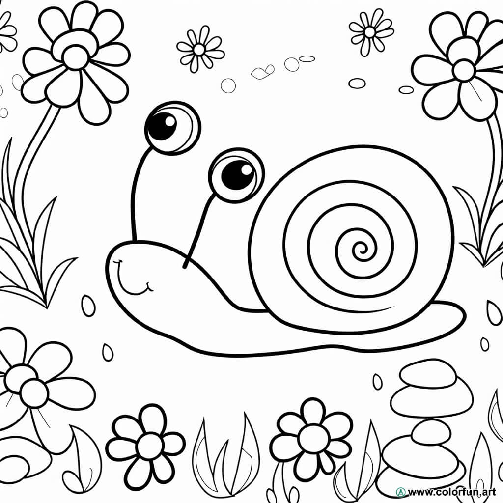 Escargot Coloriage : Créativité et Détente pour Tous