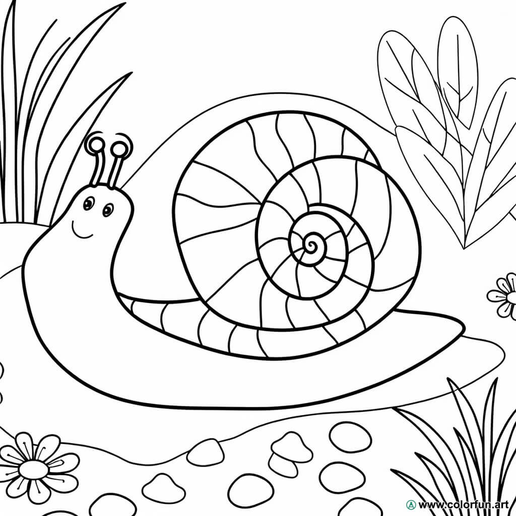Escargots : L'art du coloriage pour tous les âges