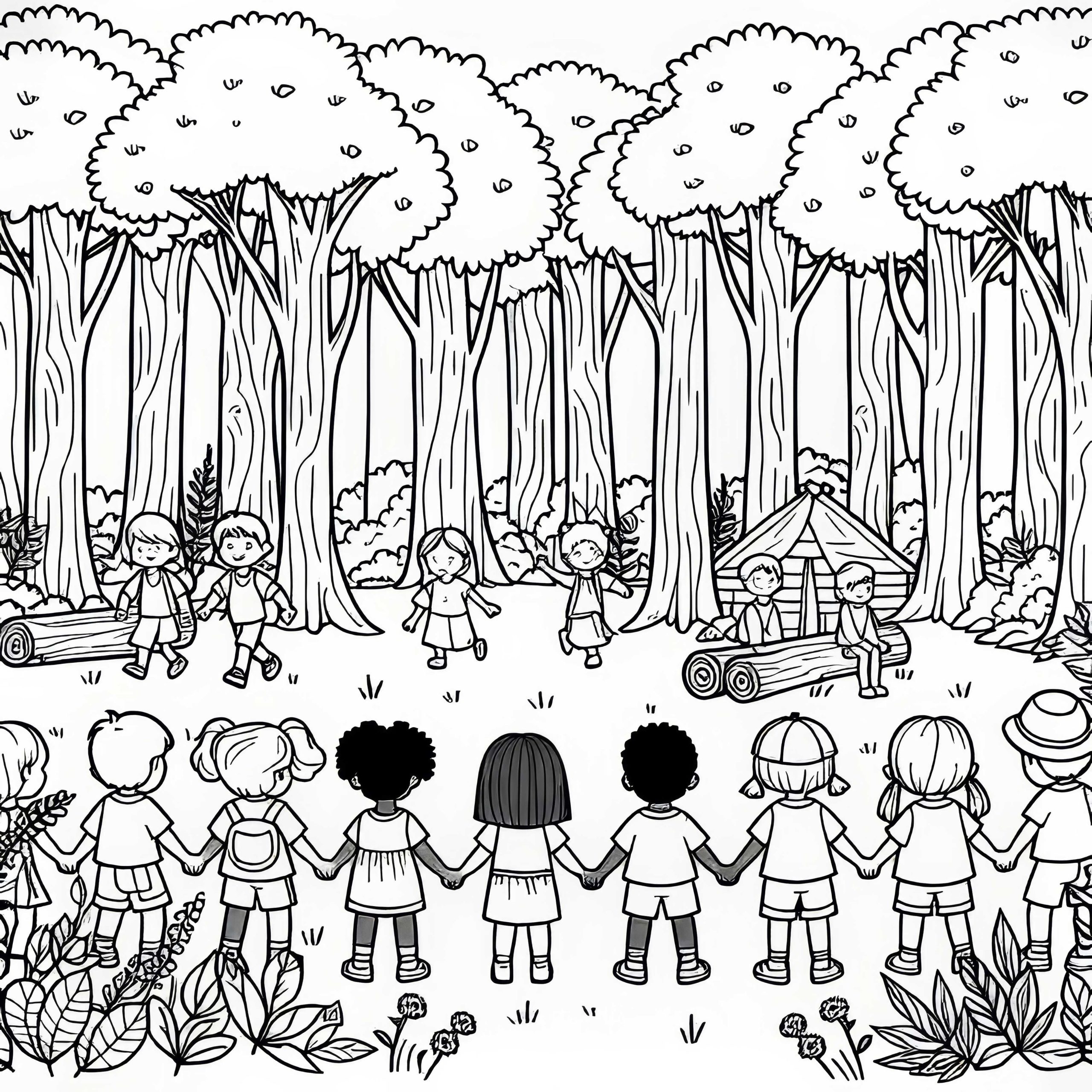 Forêt : Coloriage, Créativité et Bien-être