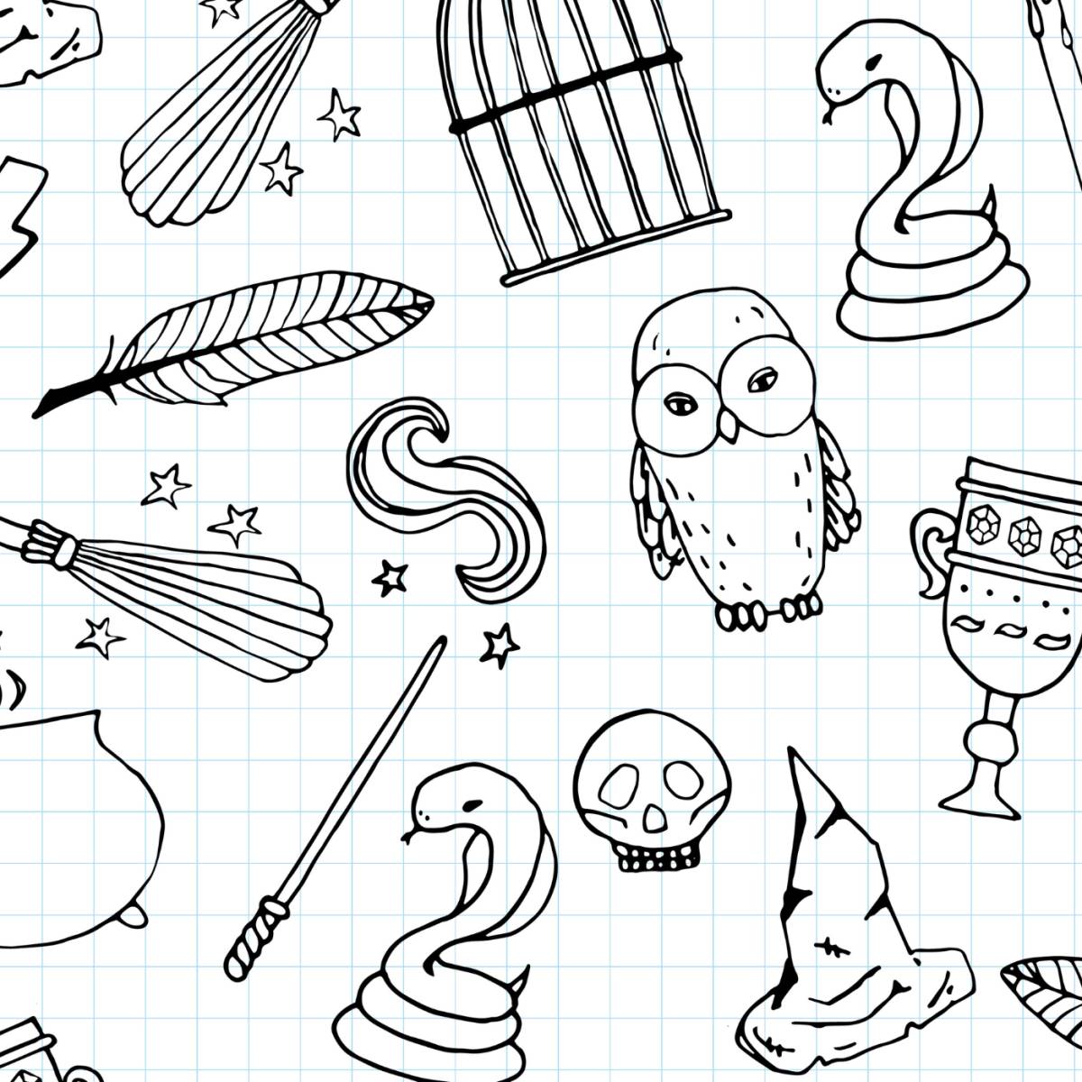 Harry Potter : Coloriages Magiques à Imprimer