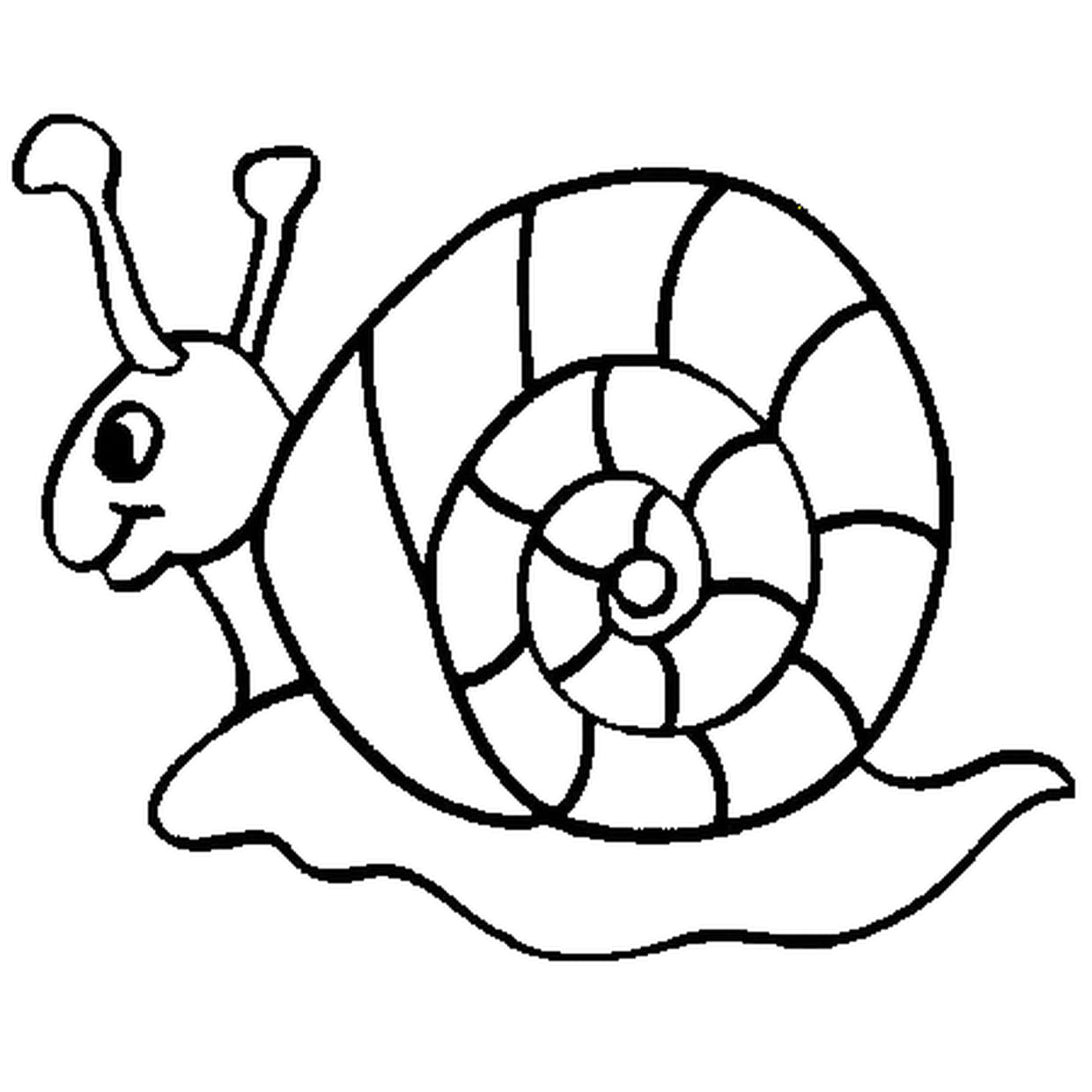Hugo l'escargot : coloriages pour enfants