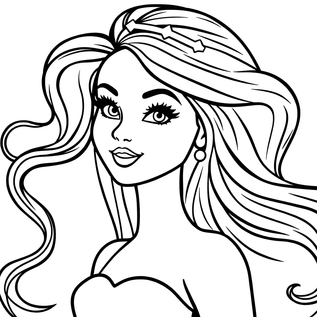 Imprimer Coloriage Barbie : Créativité et Plaisir pour ...