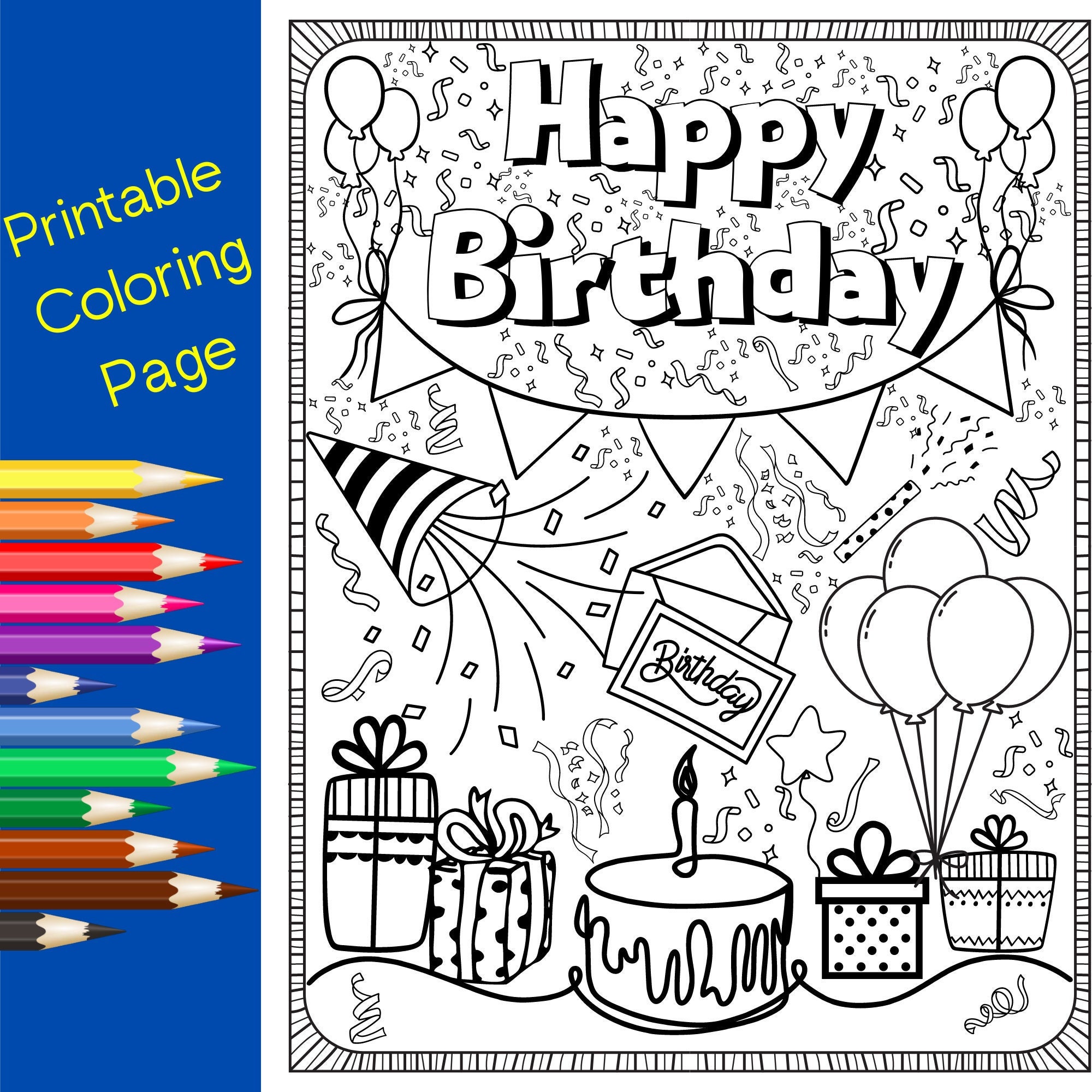 Joyeux anniversaire : Idées de coloriages pour célébrer...