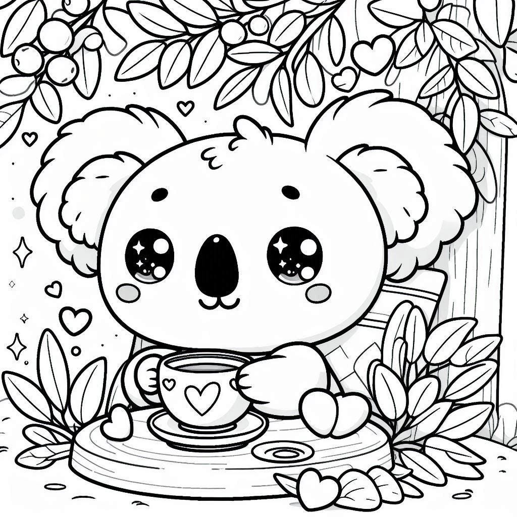 Koala Coloriage : Créativité et Détente pour Tous