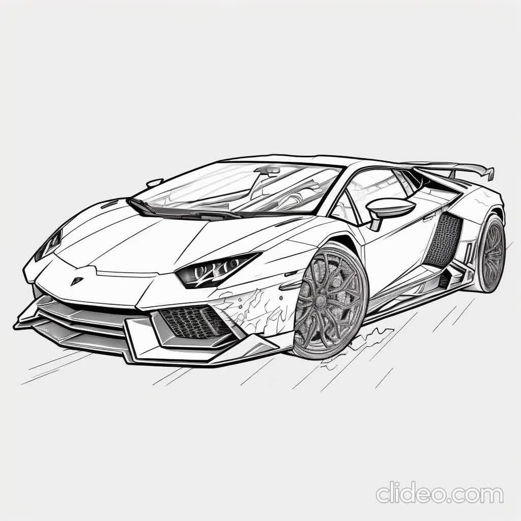 Lamborghini Coloriage : Découvrez l'Art de Personnaliser...