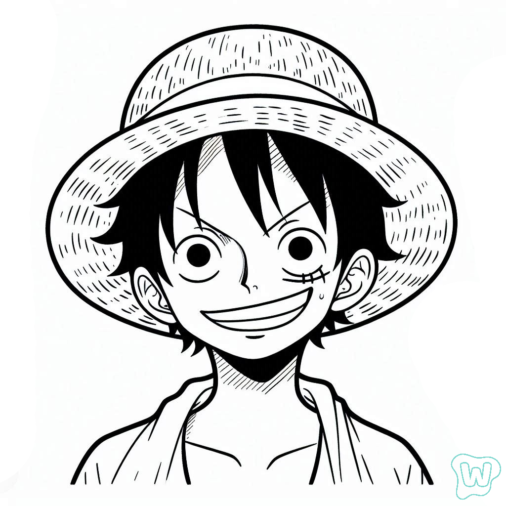Luffy Coloriage : Créativité et Détente avec le Héros...