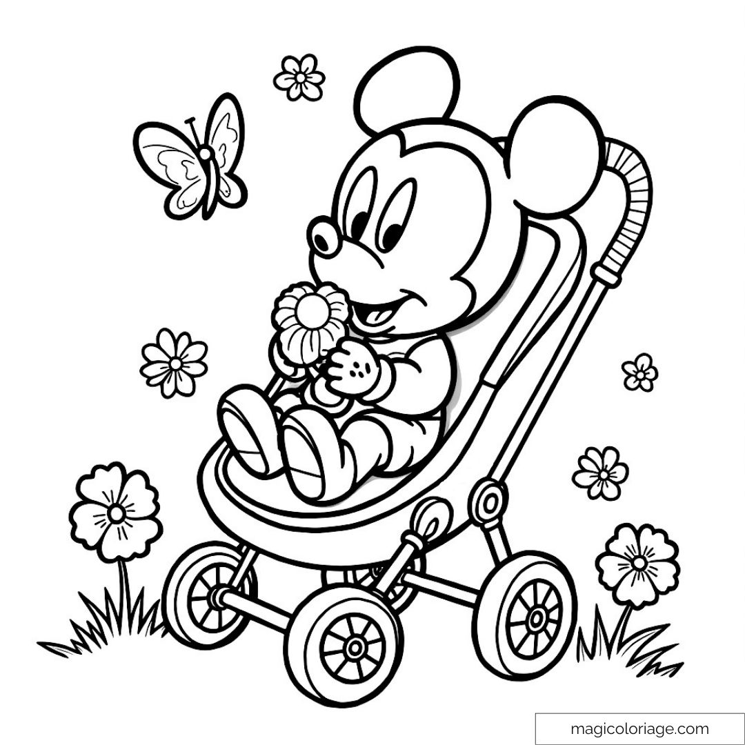 Mickey en Coloriage : Créativité et Détente pour Tous