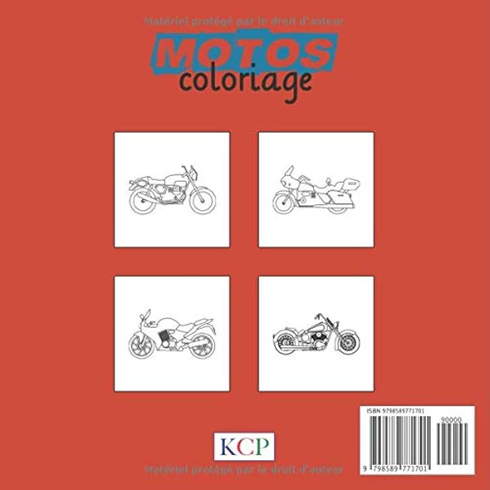 Moto Coloriage : Créativité et Détente sur Deux Roues