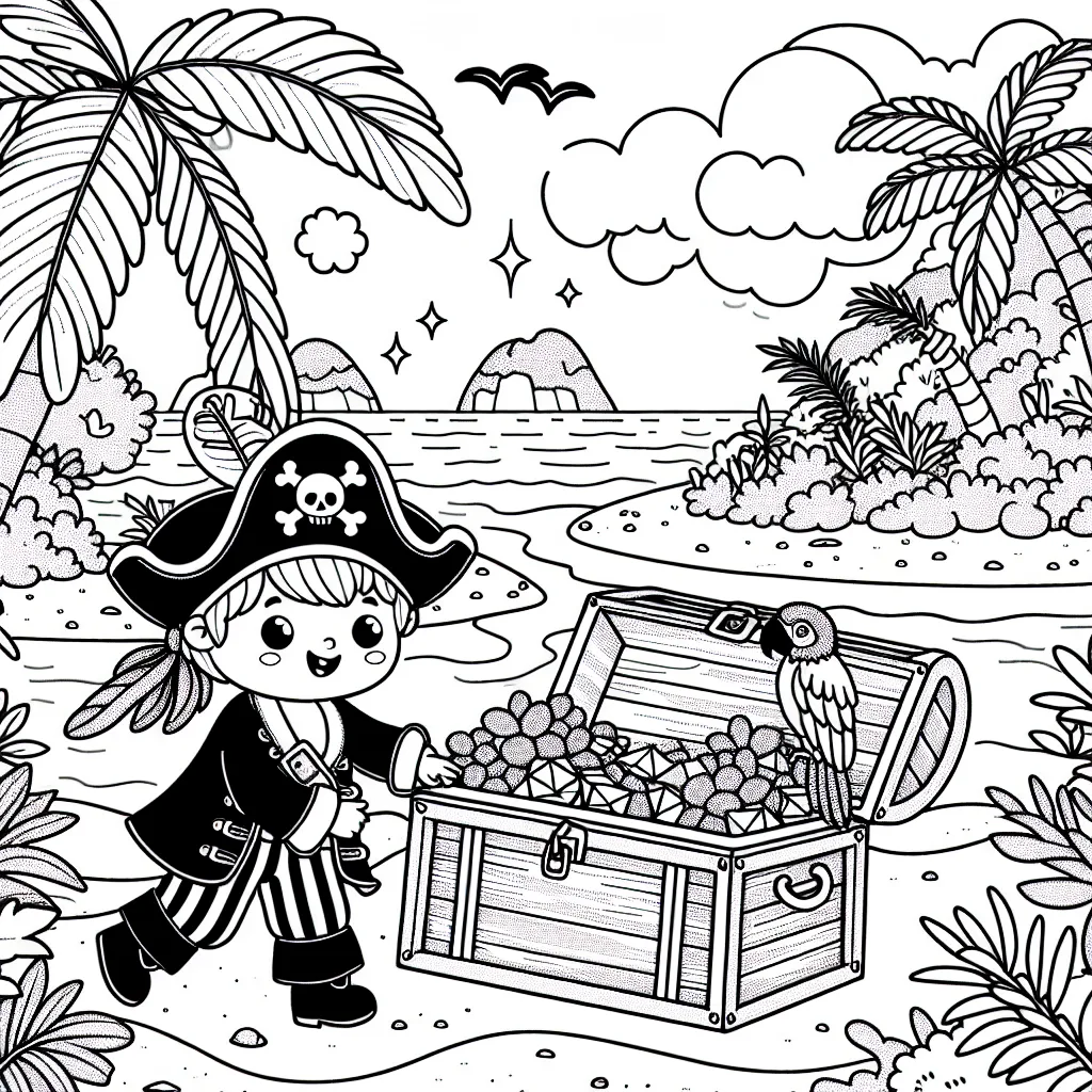 Pirate Coloriage : Créativité et Aventure pour les Petits