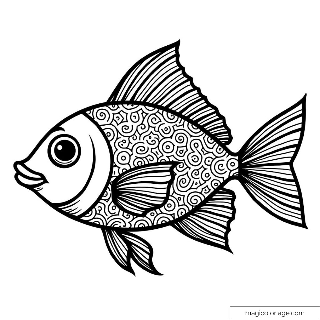 Poisson coloriage : Créativité et détente pour tous