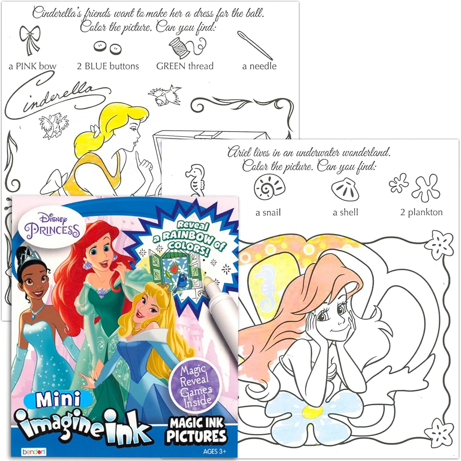 Princesse Disney : Coloriage Magique pour Tous les Âges
