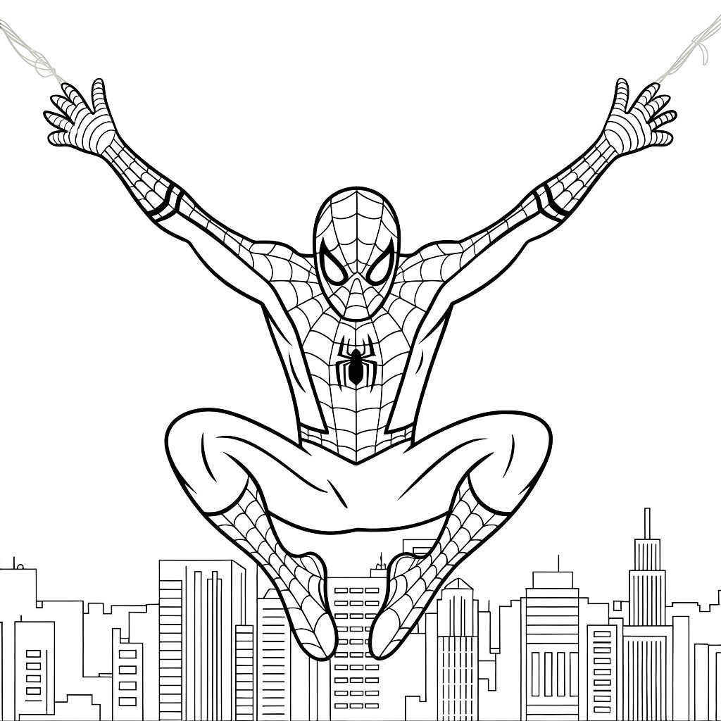 Spiderman Coloriage : Créativité et Super-héros