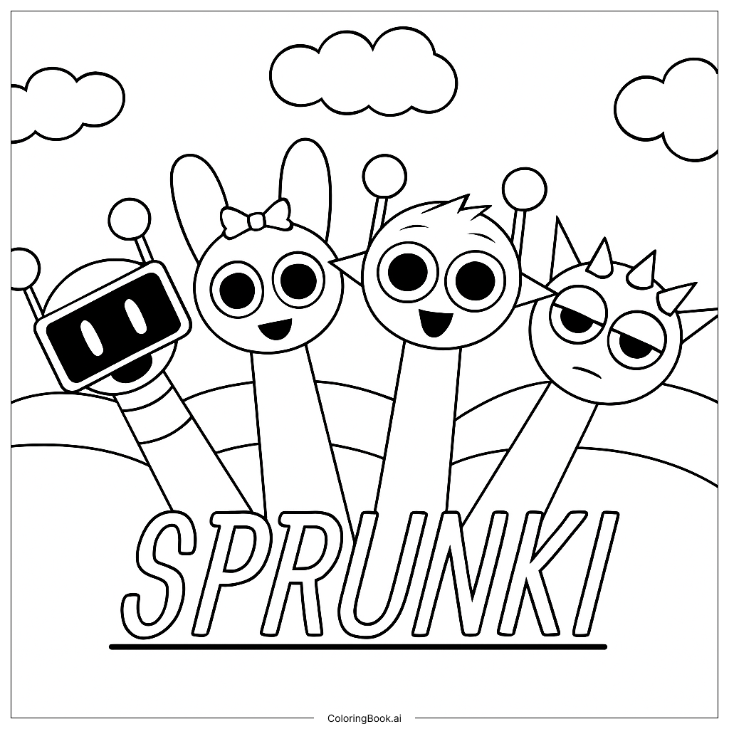 Sprunki Coloriage : Créativité et Détente pour Tous