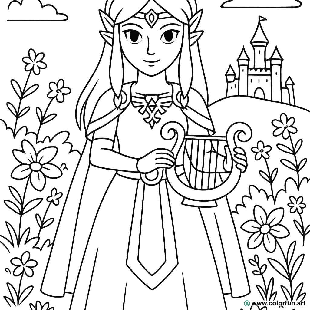 Zelda Coloriage : Plongez dans l'Univers Magique de la Pr...