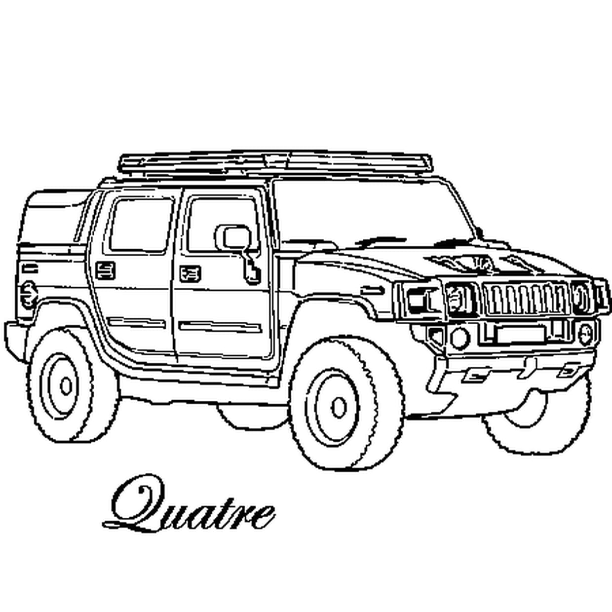 Coloriage 4x4