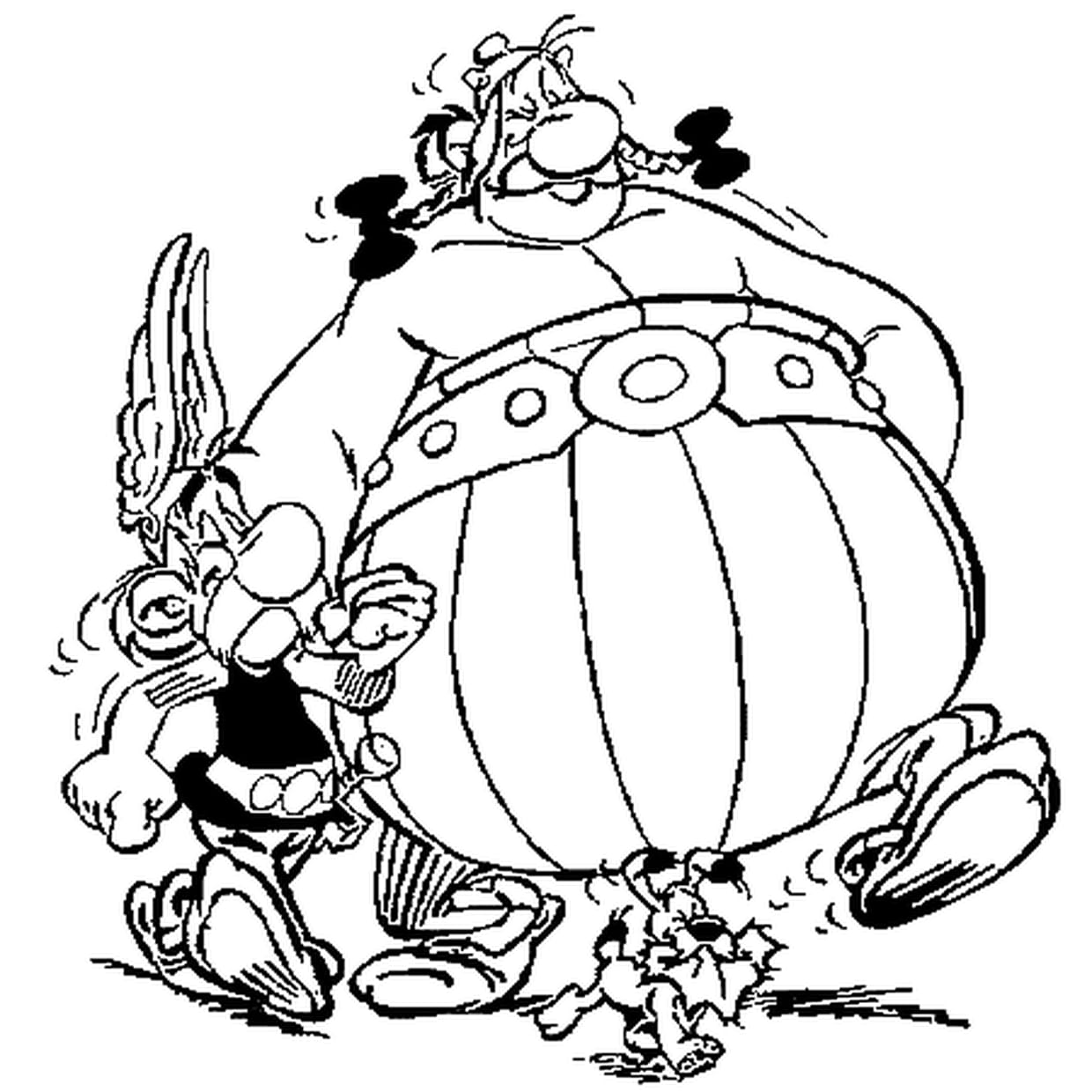 coloriage astérix et obélix