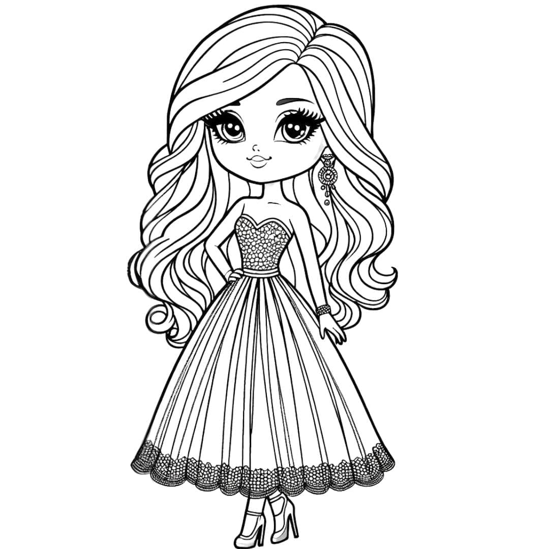 Coloriage Barbie Princesse