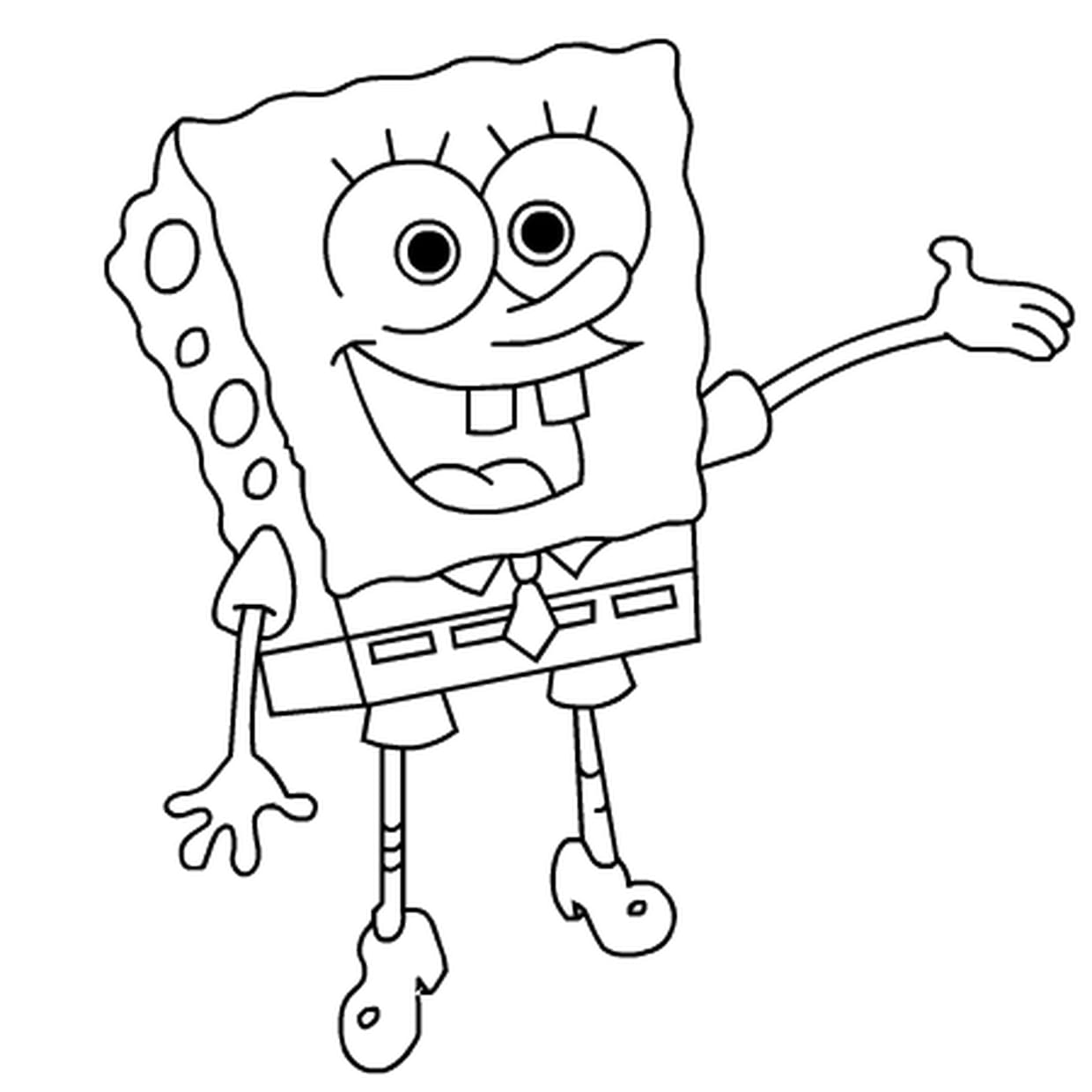 coloriage bob l'éponge