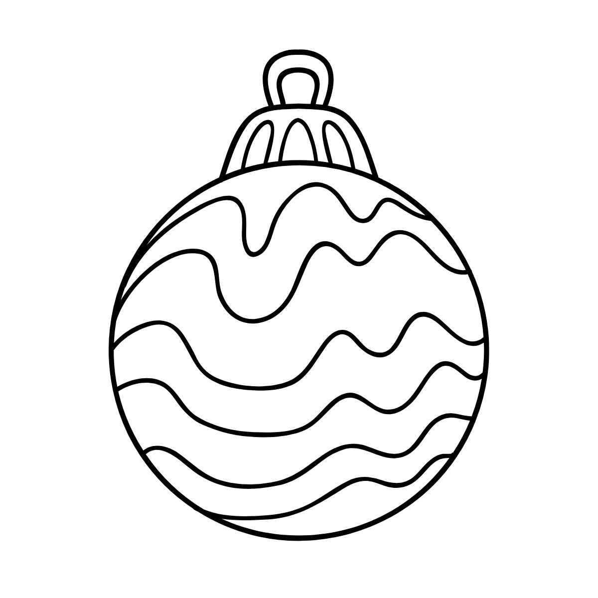 coloriage boule noel