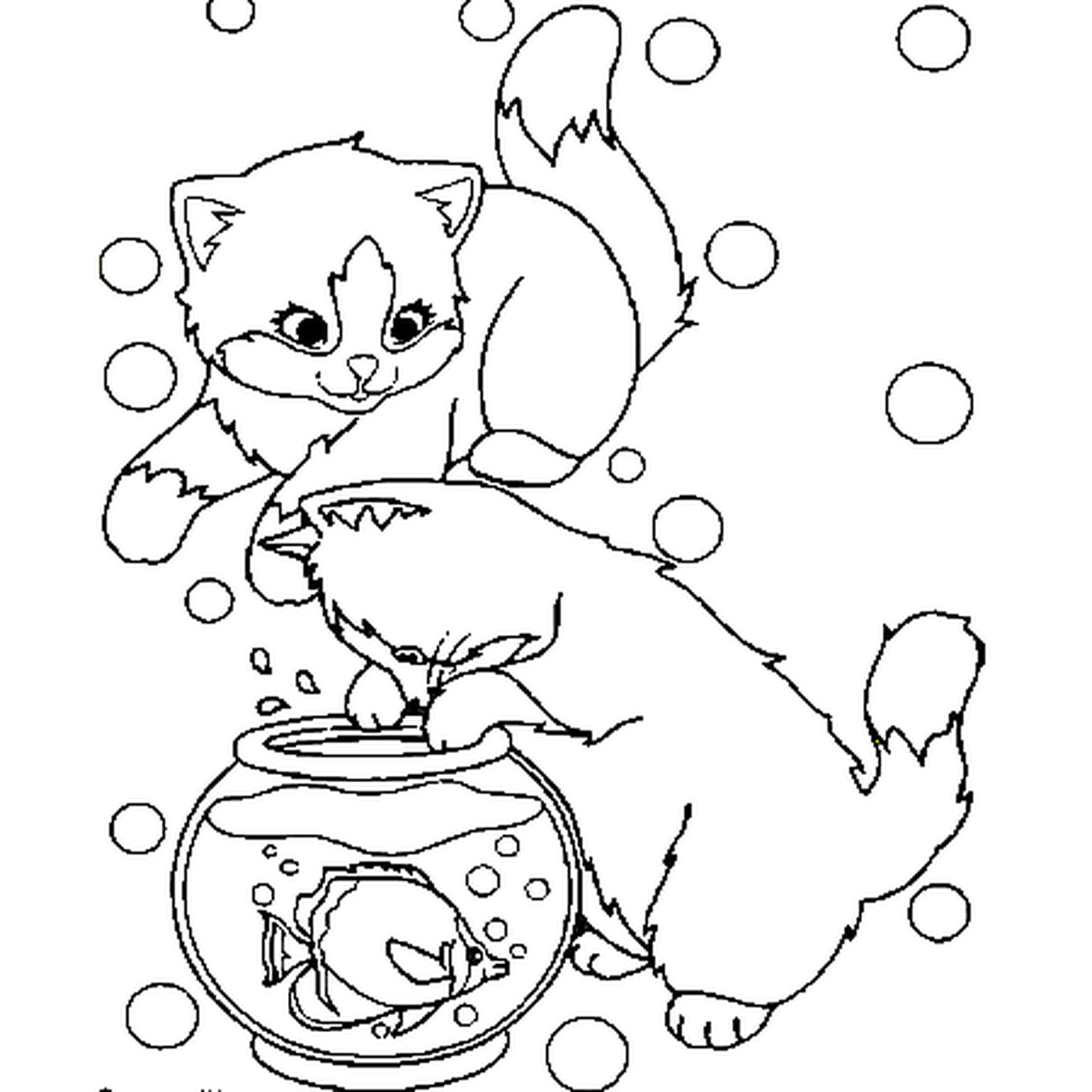 chat coloriage