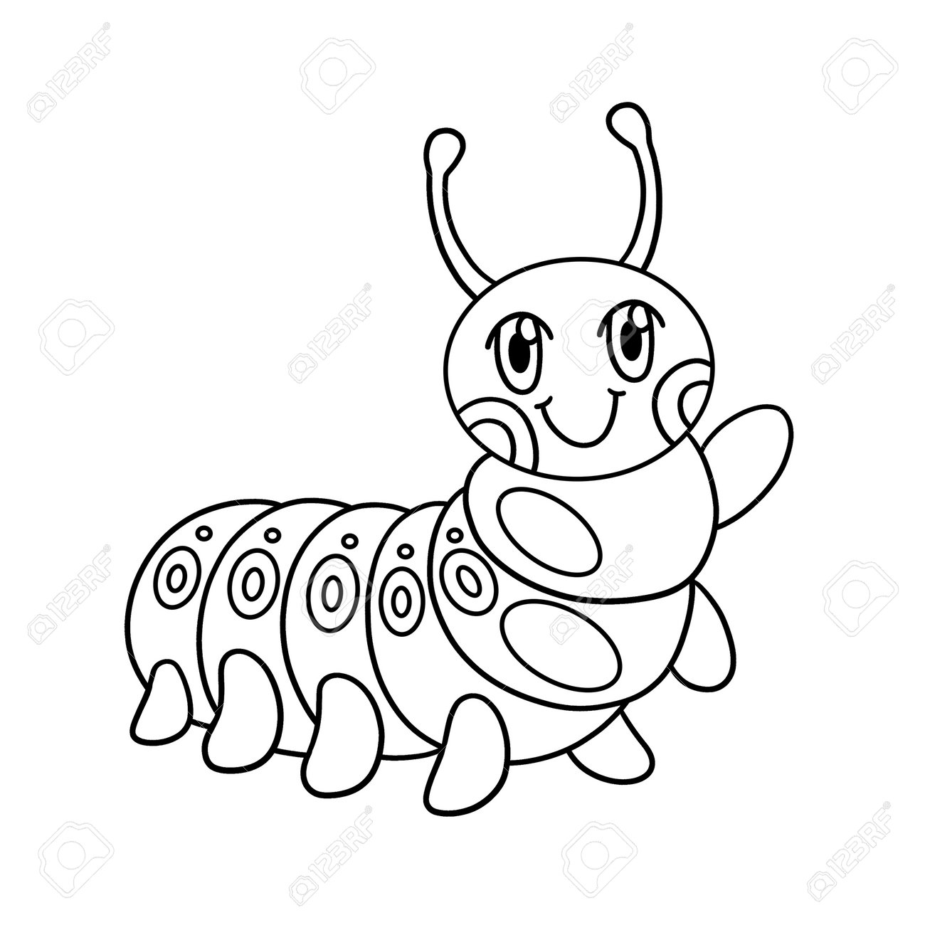 coloriage chenille