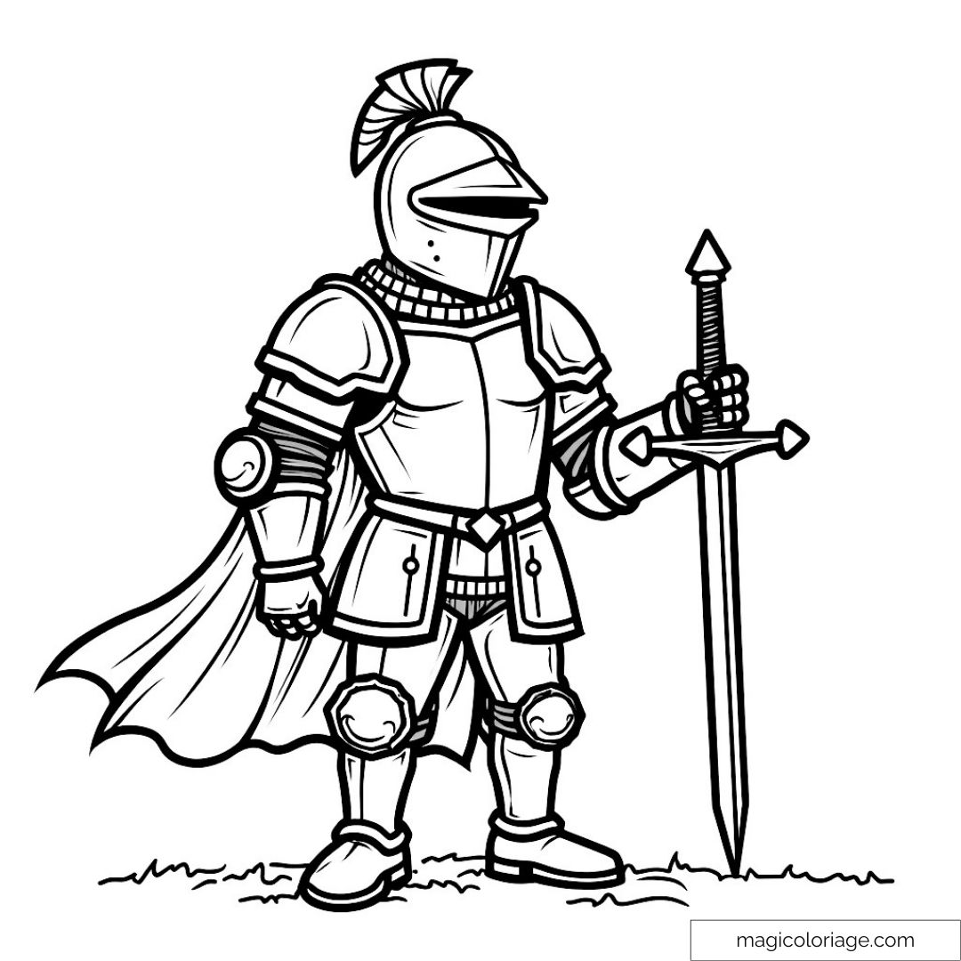 chevalier coloriage imprimer