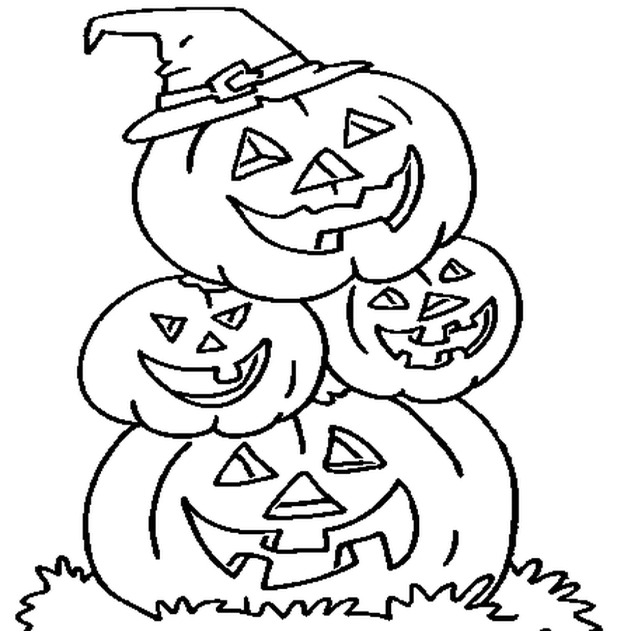 coloriage citrouille imprimer