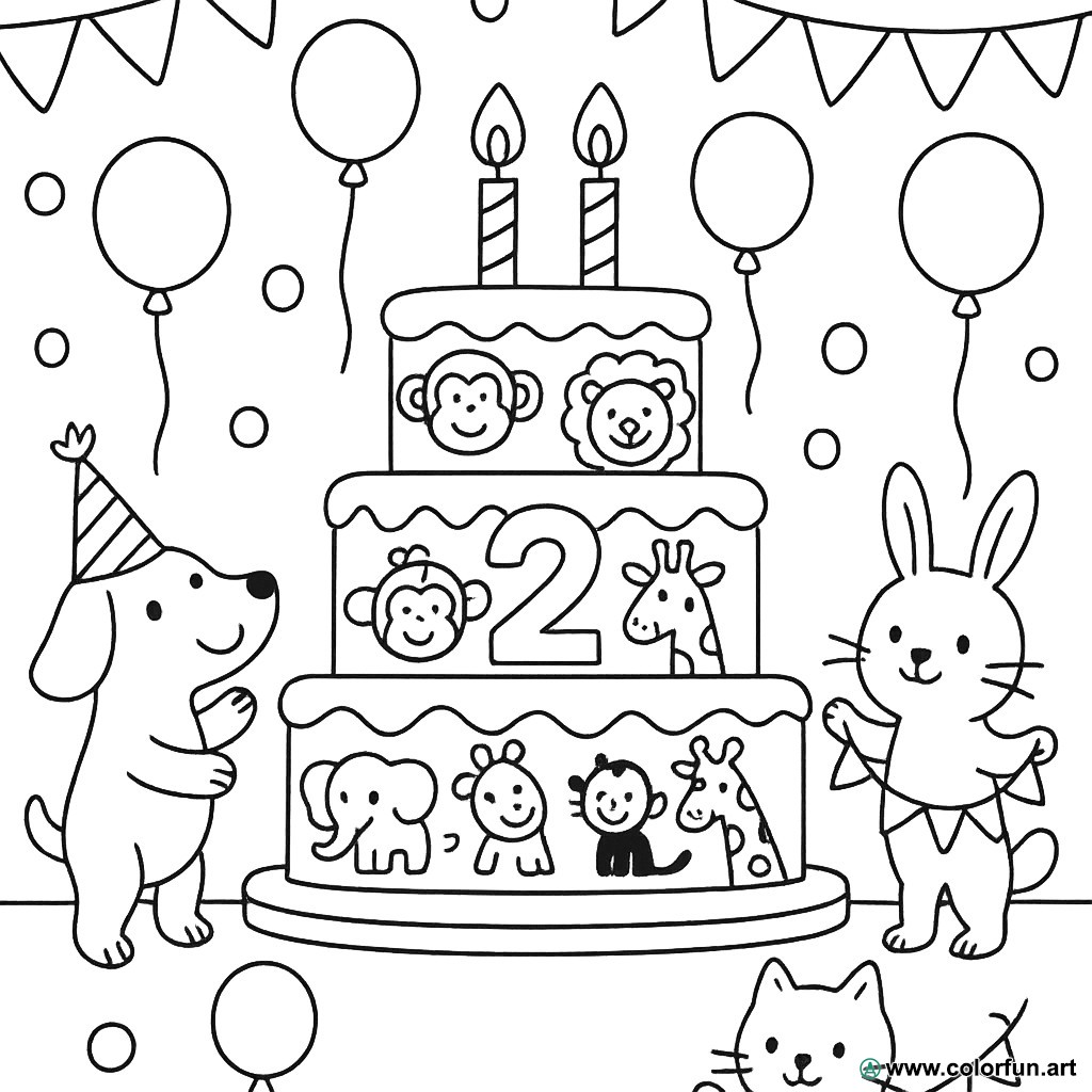 coloriage 2 ans