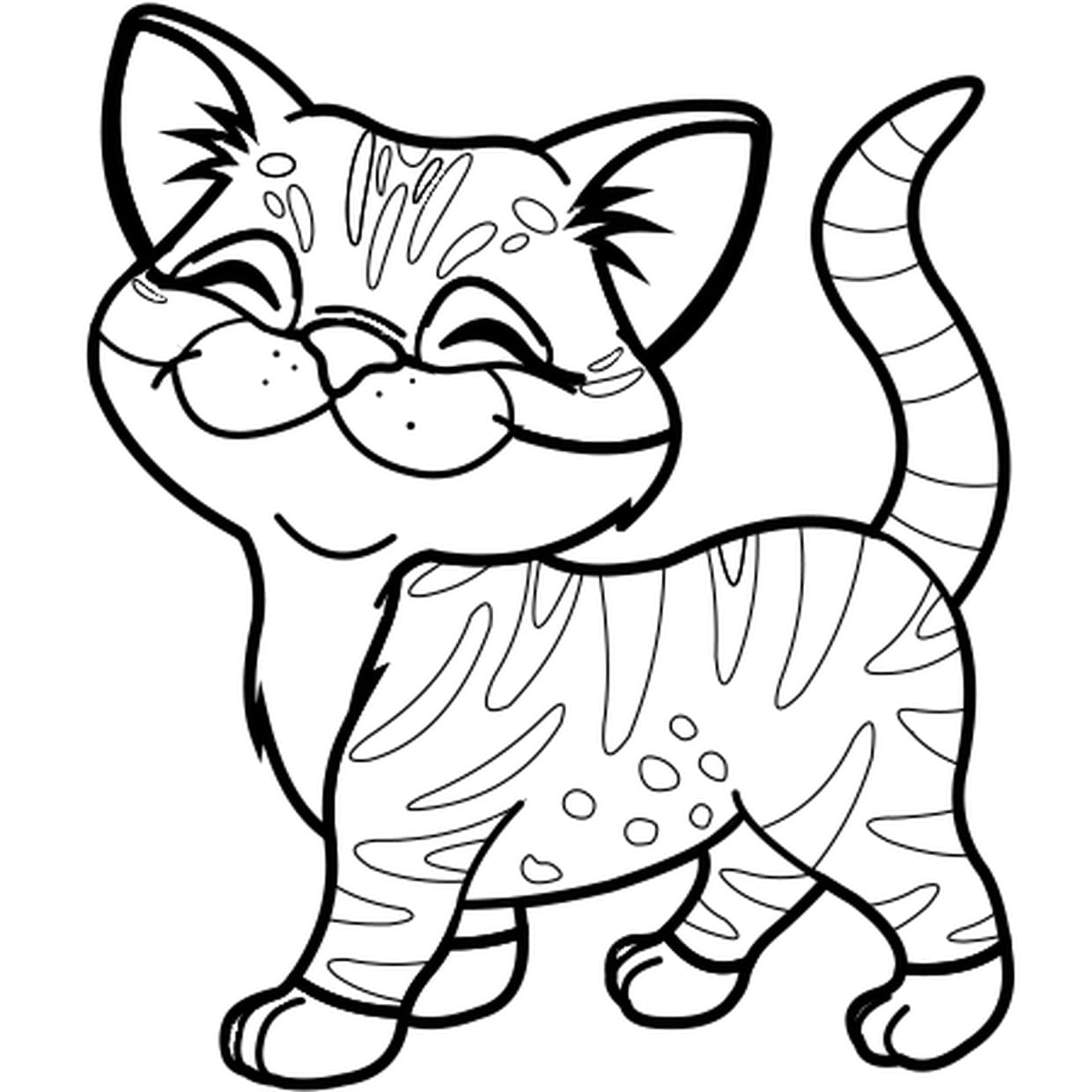 coloriage à imprimer de chat