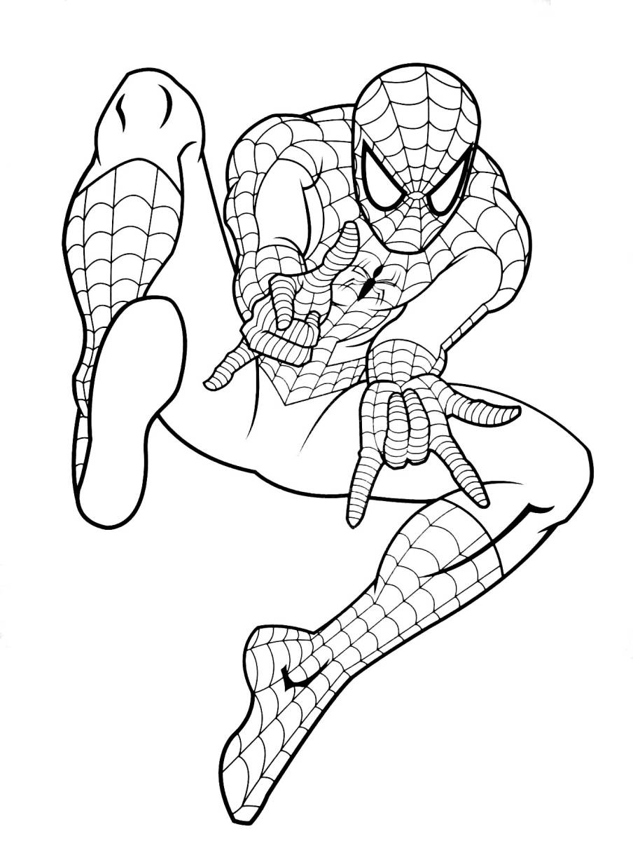 coloriage à imprimer gratuit spiderman