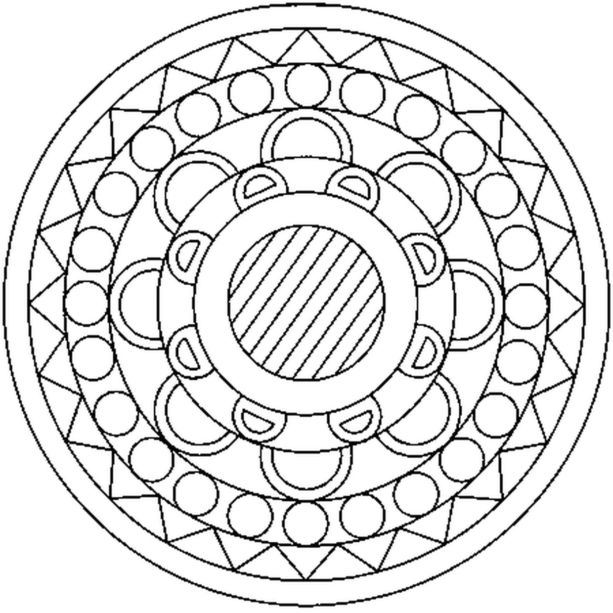 coloriage à imprimer mandalas