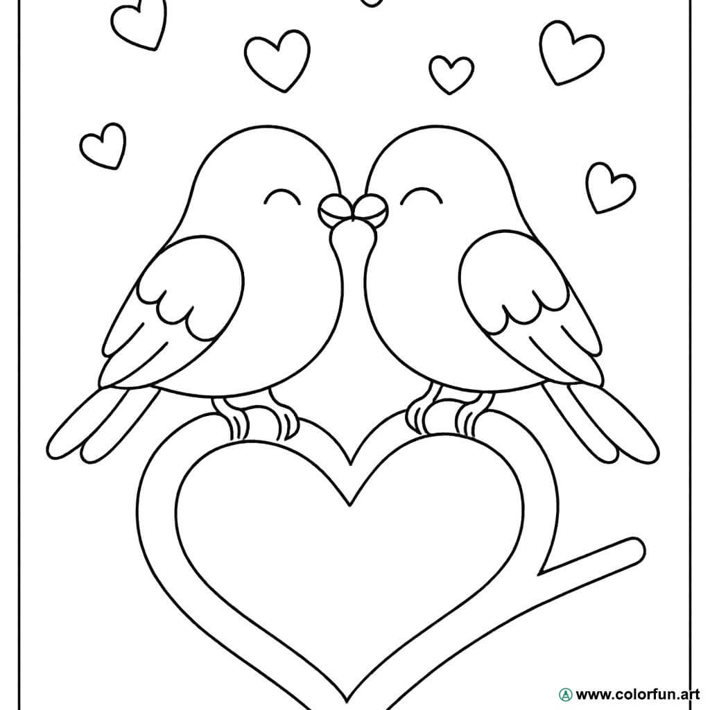 coloriages amoureux