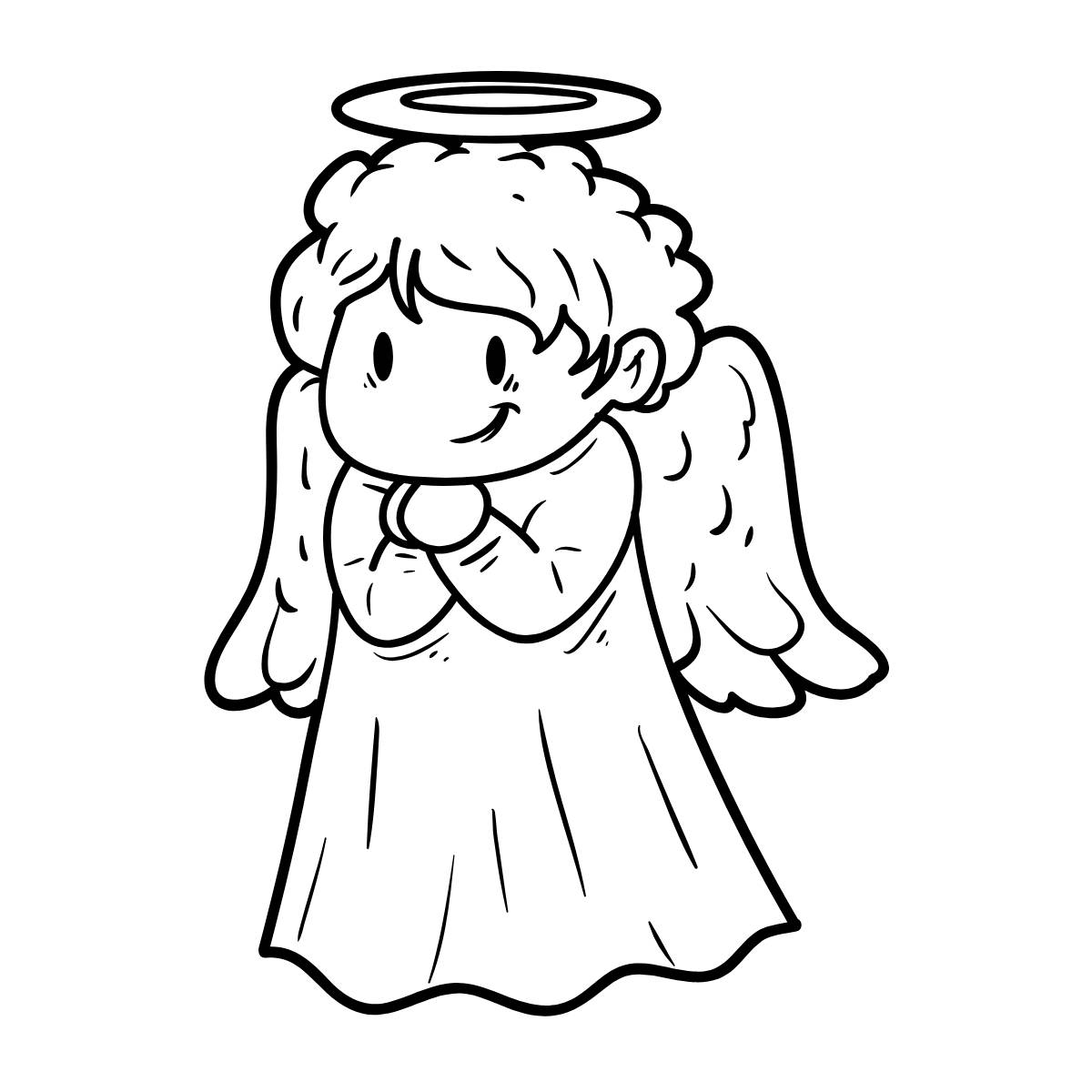 coloriage ange