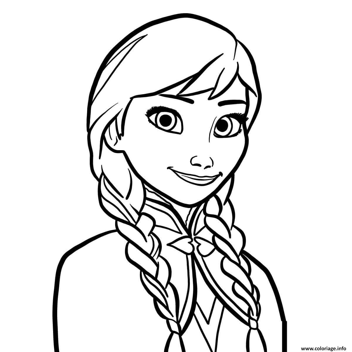 coloriage anna