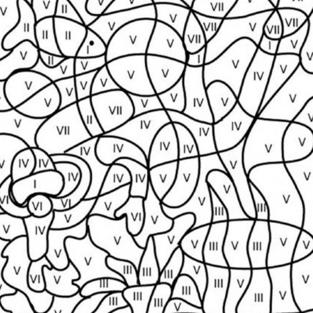 coloriage avec des numéros