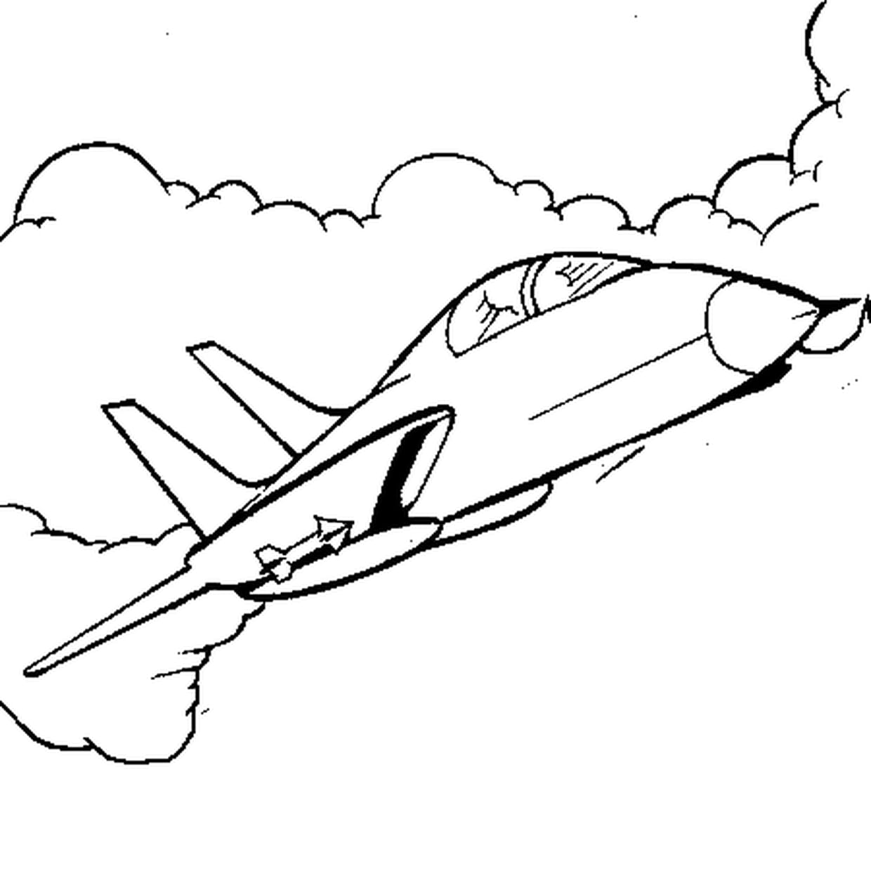 coloriage avions de chasse