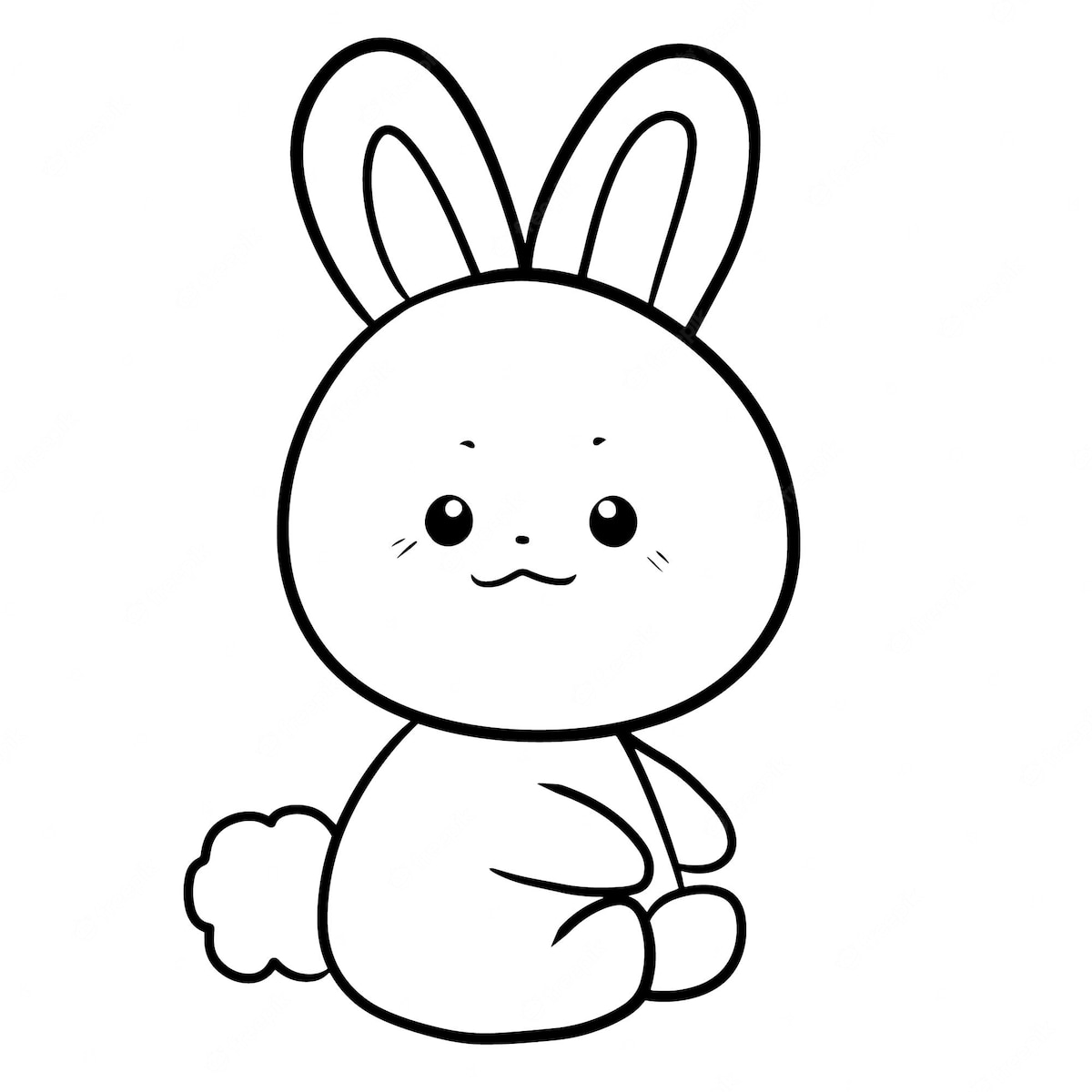 coloriage bebe lapin