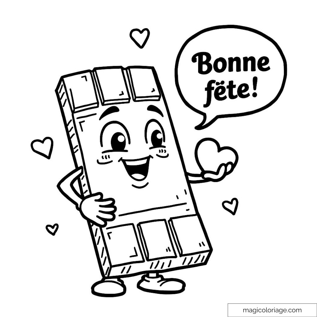 coloriage chocolat