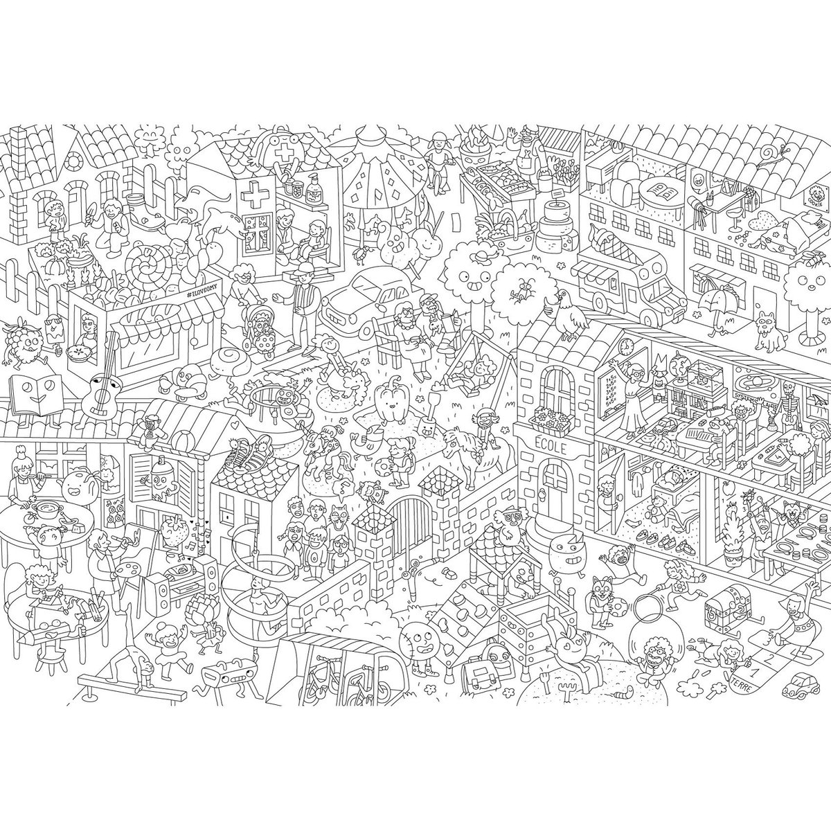 coloriage culturel