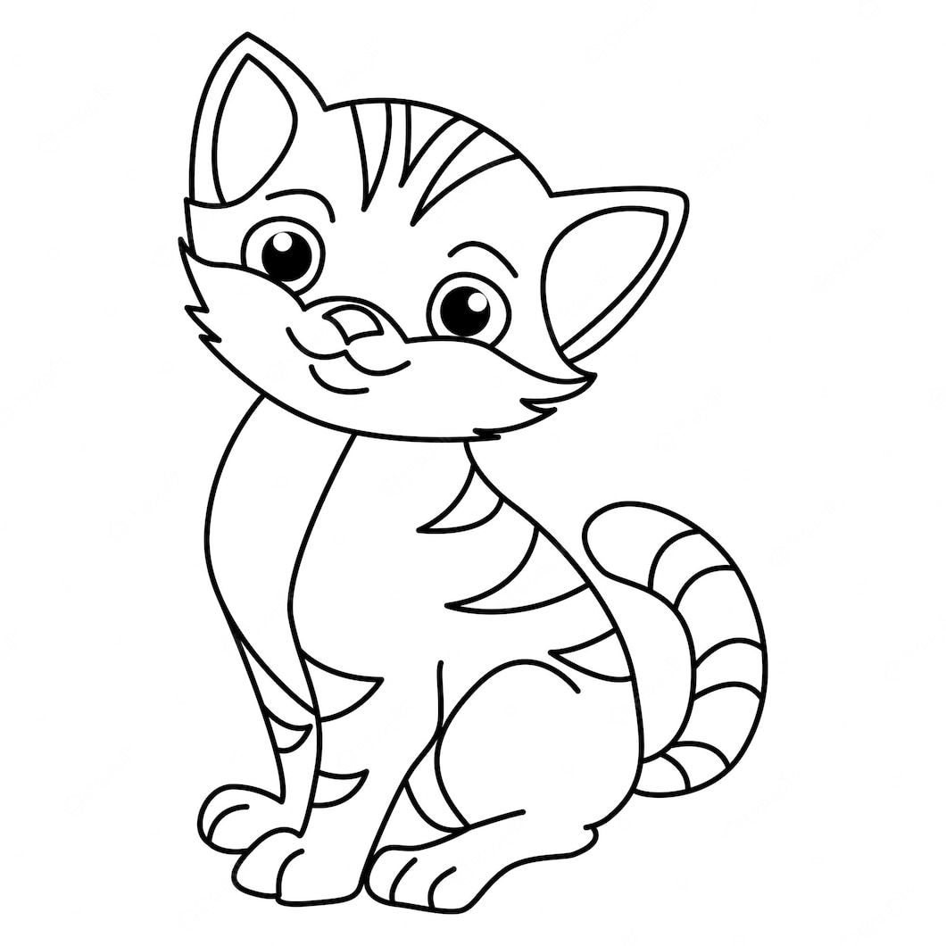 coloriage de chaton à imprimer