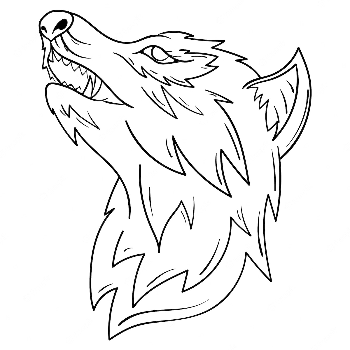 coloriage de loup