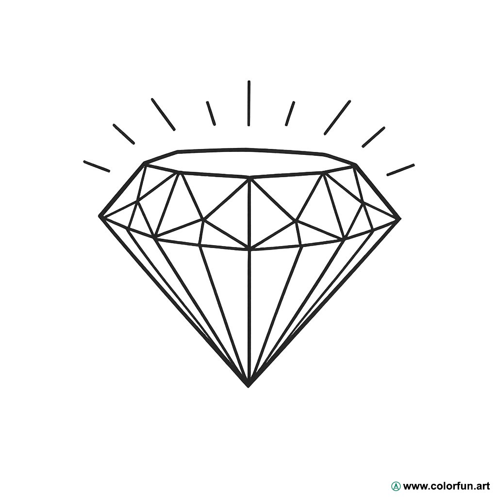 coloriage diamant