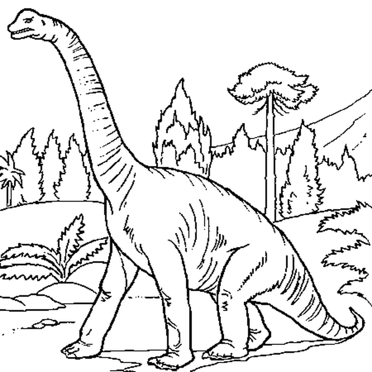 coloriage dinosaure à imprimer gratuit